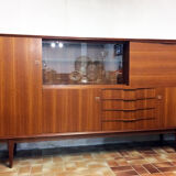Sideboard high scandinavian teak, AARNO - 1960