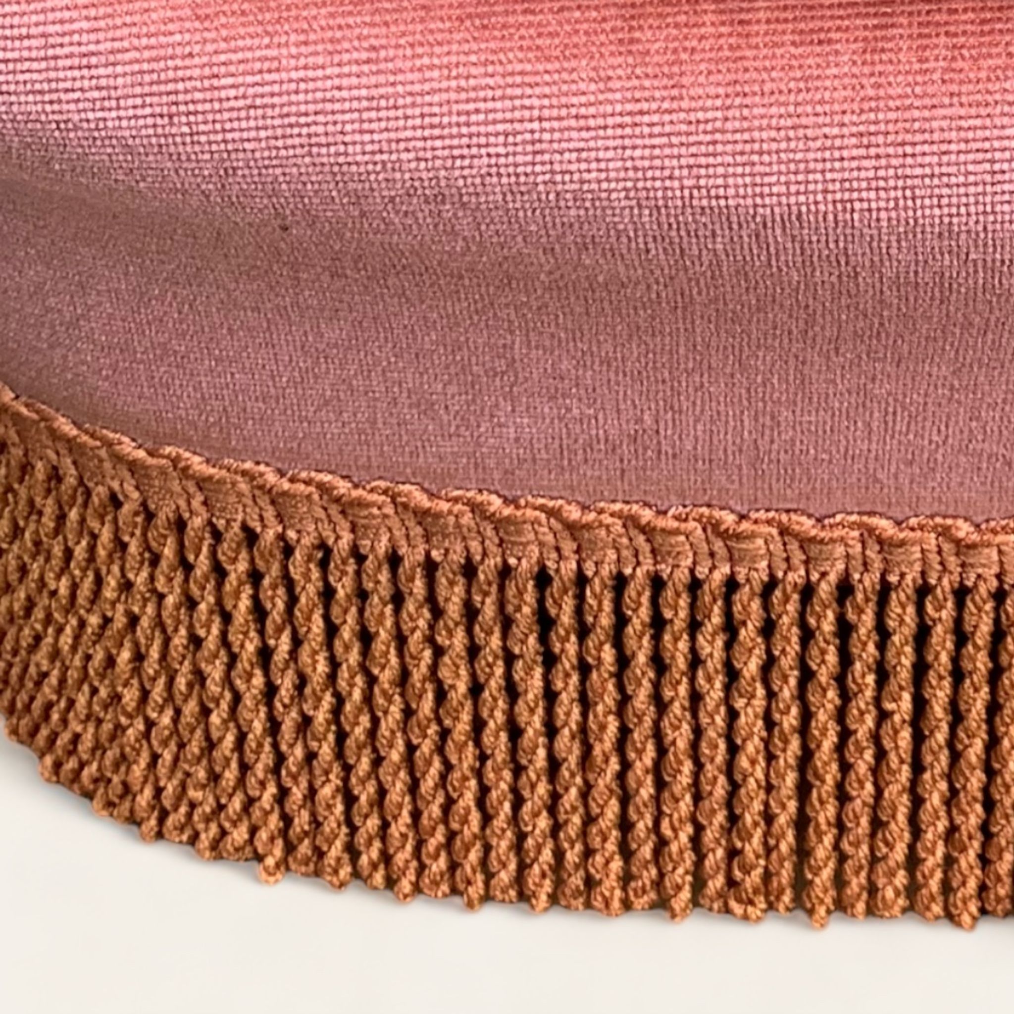 Pair of pink tufted velvet frog chairs 1970