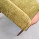 1970 Armchair, Model B-7727 in Long Hair Green Velvet