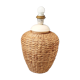 Vintage wicker lamp foot of the 70s