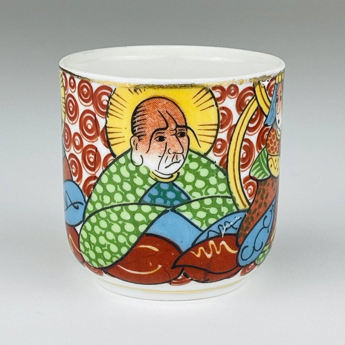 Japanese porcelain coffee service Lithophane Geisha, 1950s, set of 10.