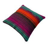 VINTAGE TURKISH KILIM CUSHION COVER, 40 X 40 CM