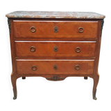 Transitional style inlaid chest of drawers