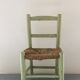 Chaise d'enfant paillée, esprit campagne