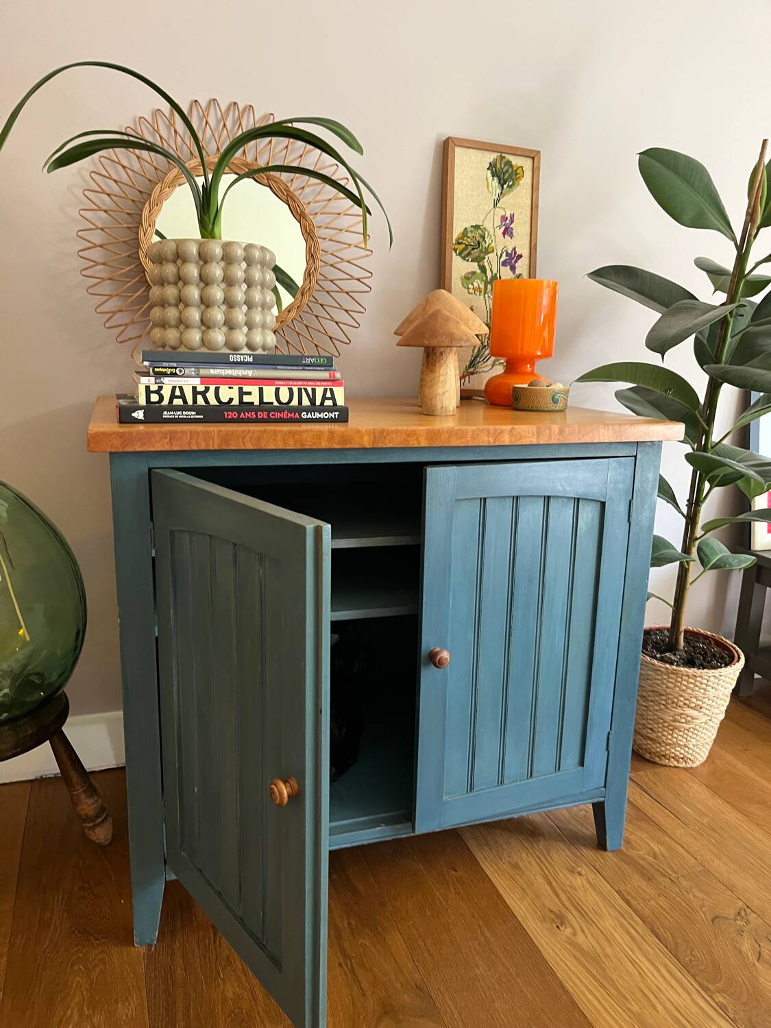 Small Parisian buffet vintage jam cabinet