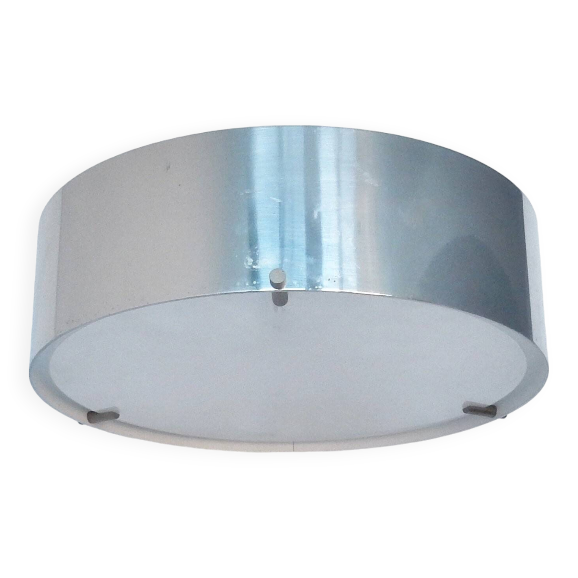 Chromed metal and glass wall lamp by Bruno Gatta for Stilnovo, Italy 1960's