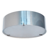 Chromed metal and glass wall lamp by Bruno Gatta for Stilnovo, Italy 1960's