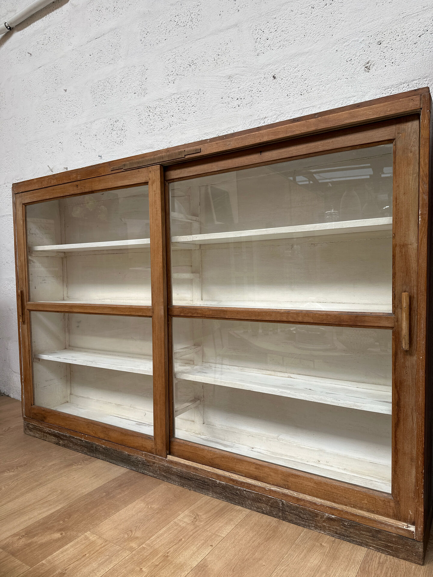 Large antique display cabinet