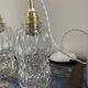 Set of three glass pendant lights of Scandinavian origin