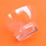 4 Champagne glasses from the 1930s with chiseled grape cluster decoration