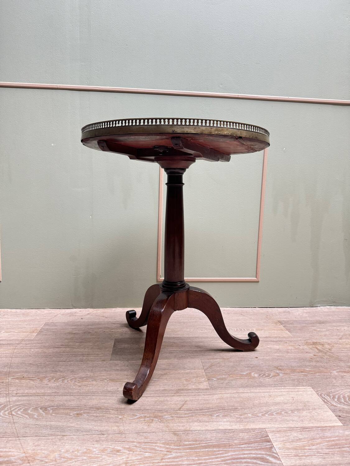 Pedestal Table In Mahogany Tripod, Louis XVI XVIII Eme Century
