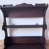 Antique wooden wall shelf