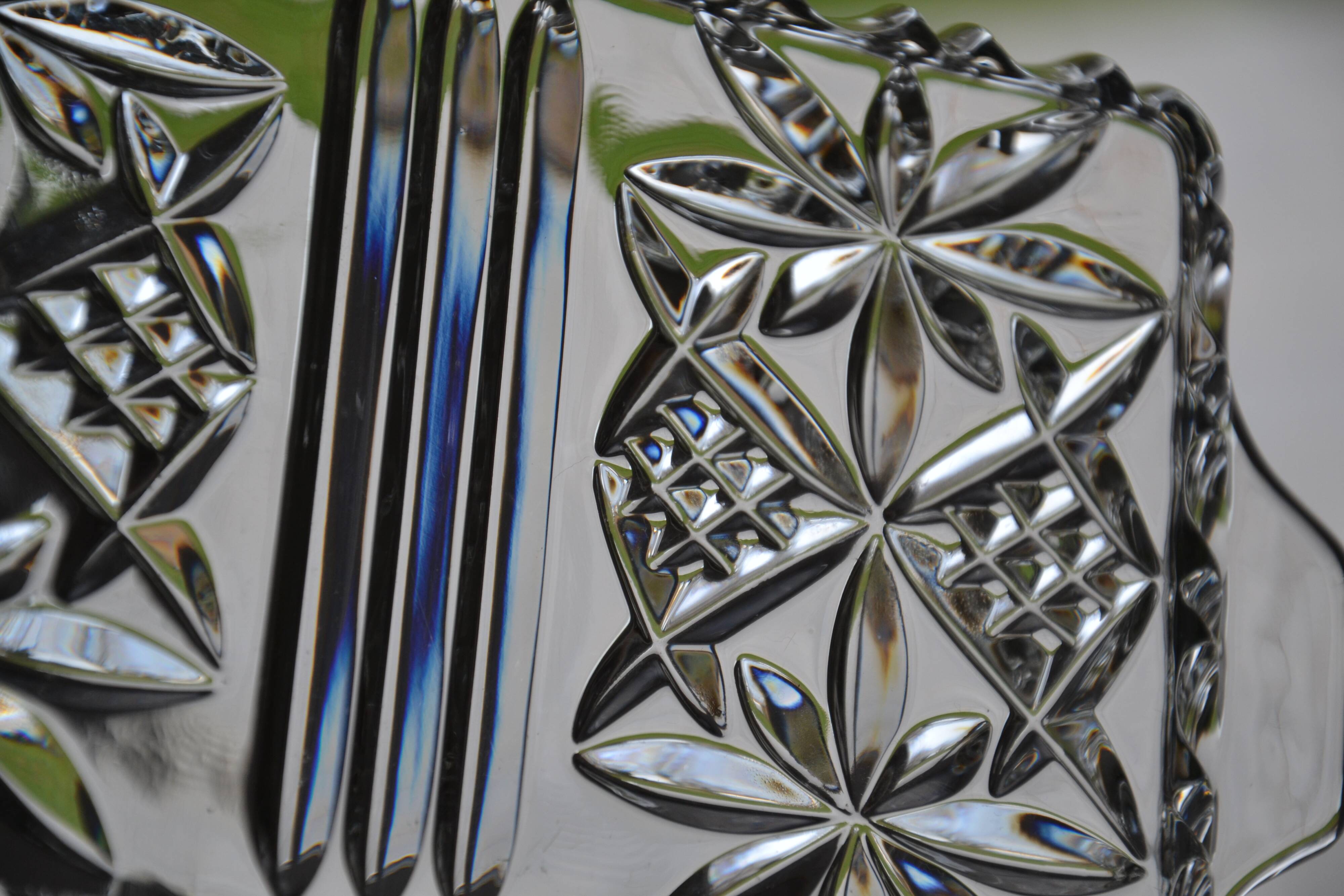 Crystal appetizer plates/trinkets