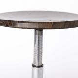 Set of 4 Vintage Industrial Stools 1970s, Chrome Adjustable Stools