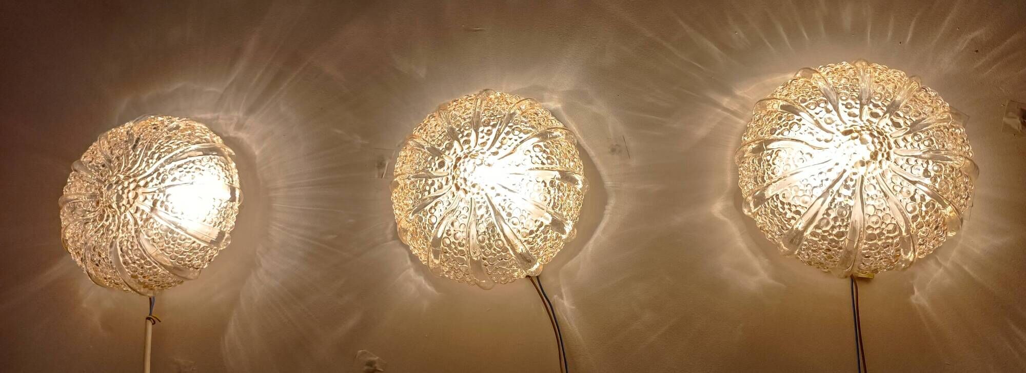 Bubble wall lights by Helena Tynell for G. Limburg 1970s
