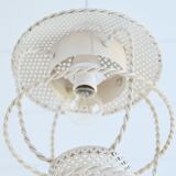 Vintage Mategot  style 1950s Perforated Metal Lantern / Pendant Light