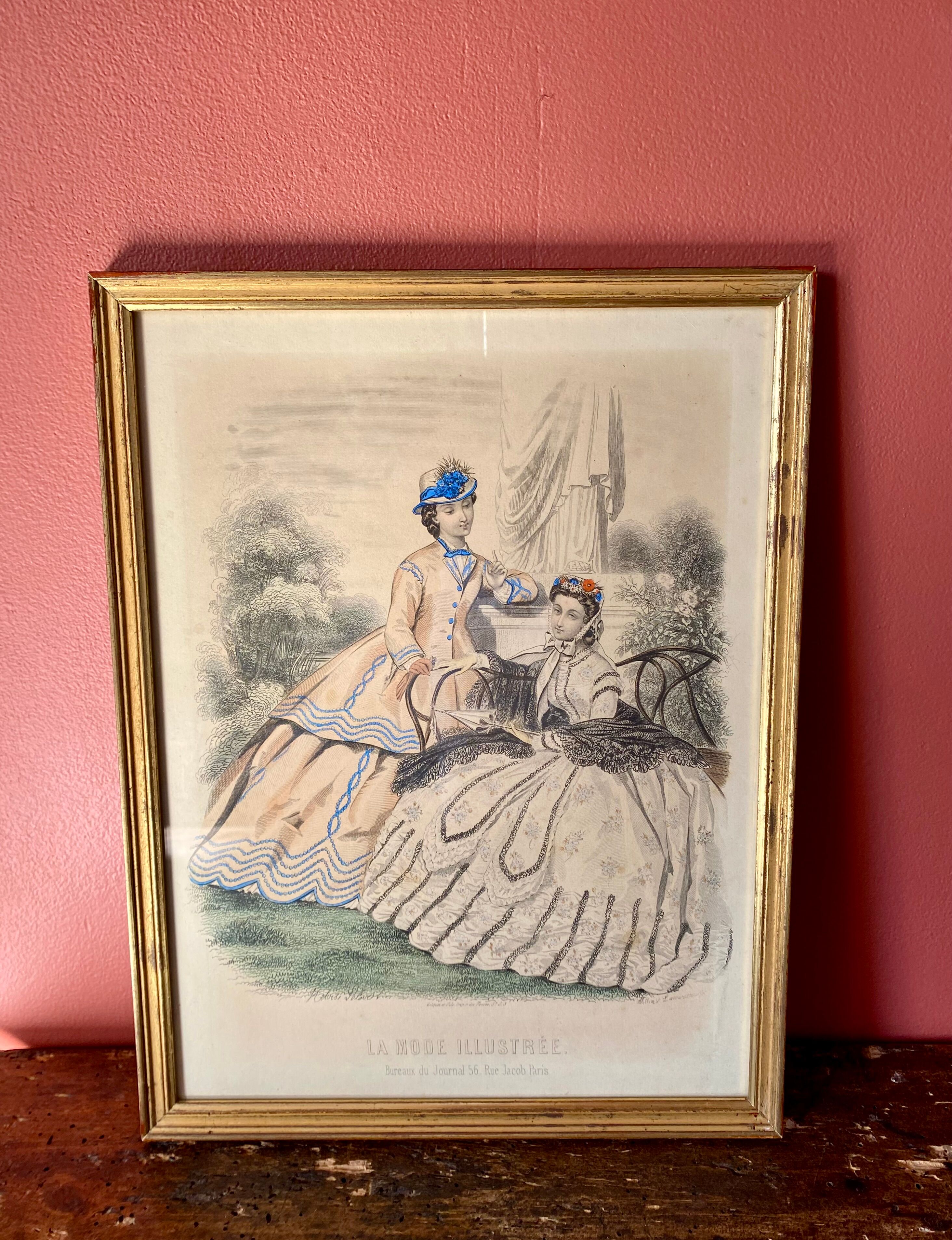Gravure « La mode illustrée » Héloïse Leloir