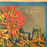 Tapestry by Robert Debiève "The flight of flamingos"