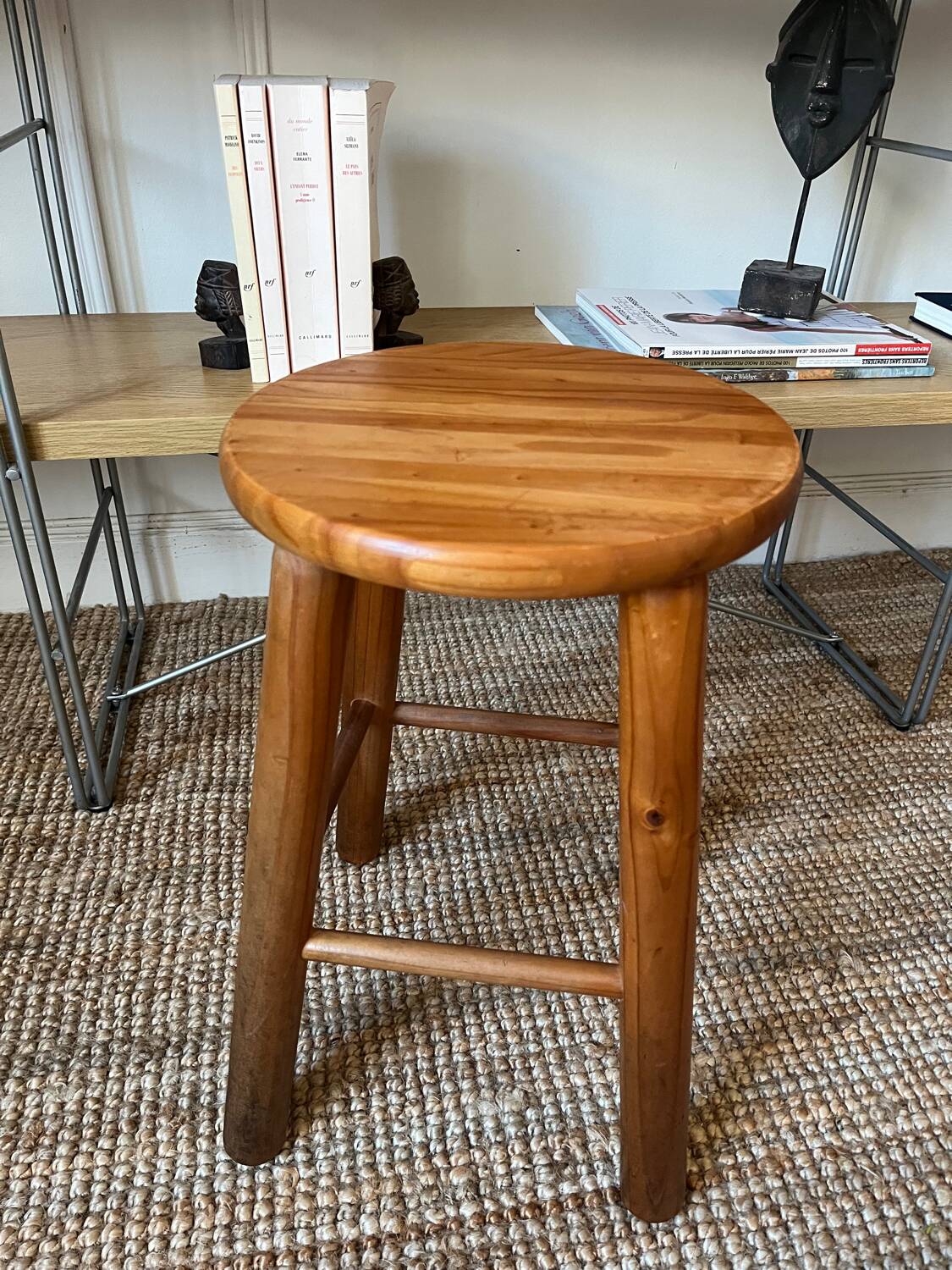 Vintage pine stool