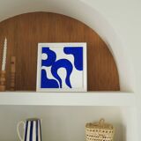 Majorelle blue abstract painting