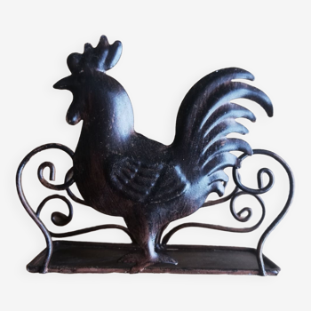 Metal Rooster paper napkin display