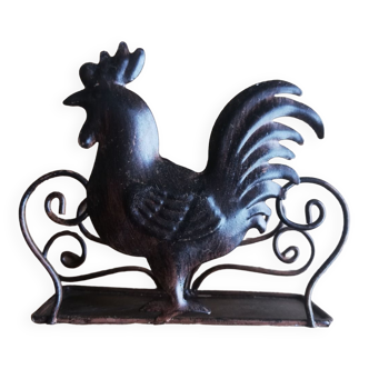 Metal Rooster paper napkin display