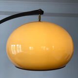 Wooden arc floor lamp circa 1970