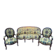 Salon Louis-Philippe – Sofa and pair of armchairs – Rosewood – Fabric f