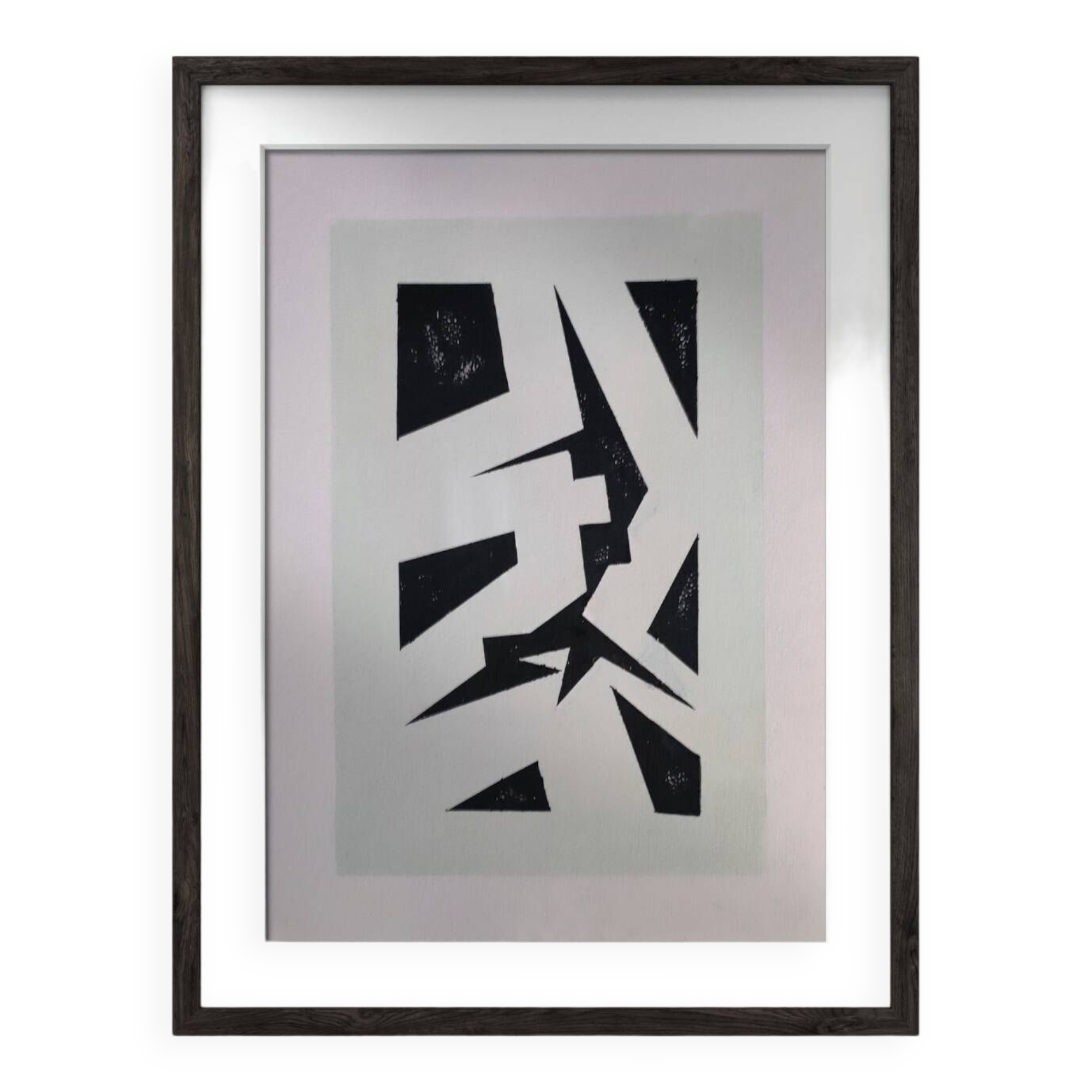 Modern geometric painting