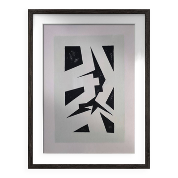 Modern geometric painting