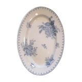 Plat ovale Sarreguemines modèle Flore