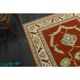 1970s Vintage Turkish Oushak Handmade Wool Cotton Orange Area Rug 173x230