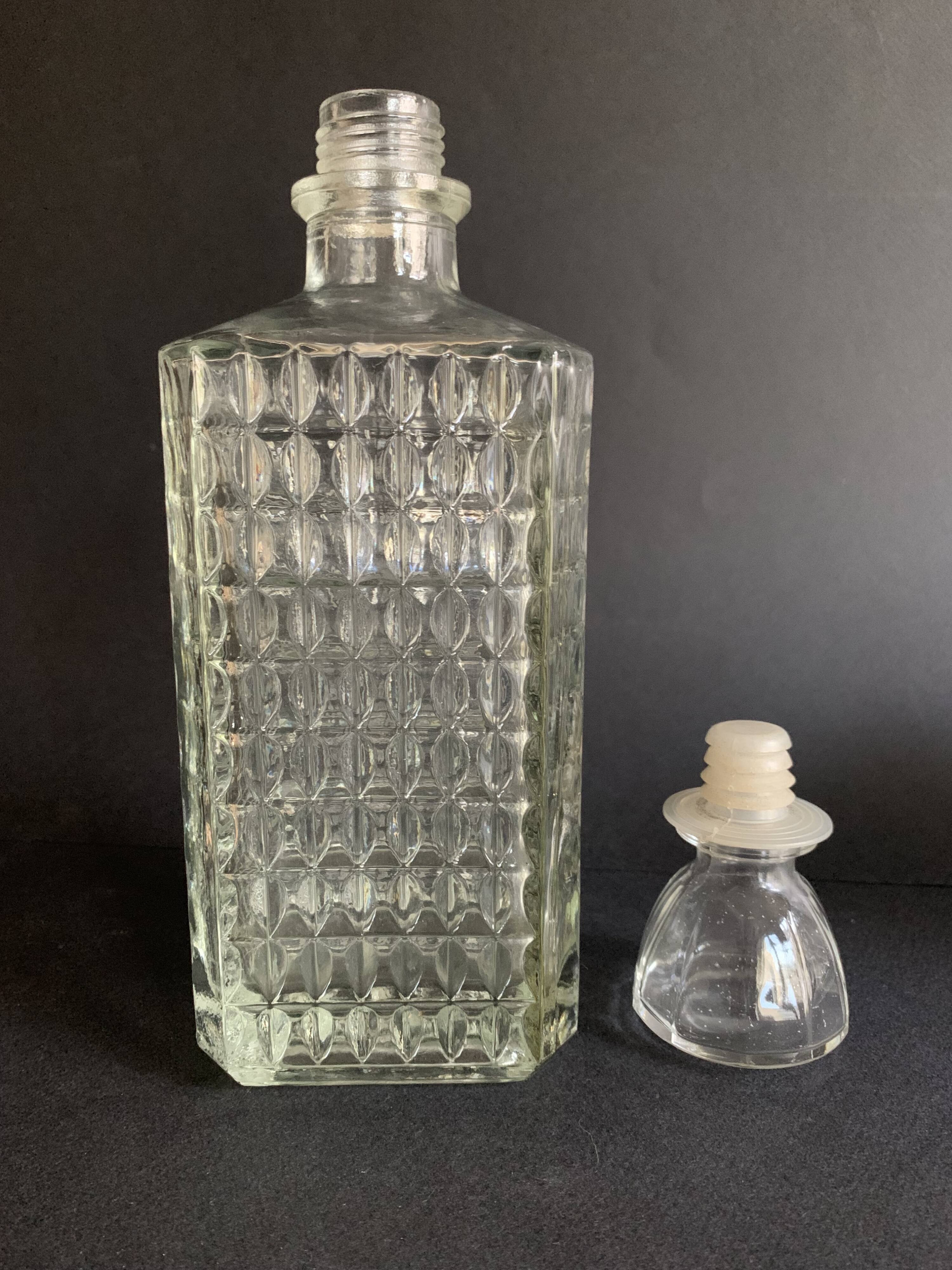 Diamond tip whisky decanter, 1960s