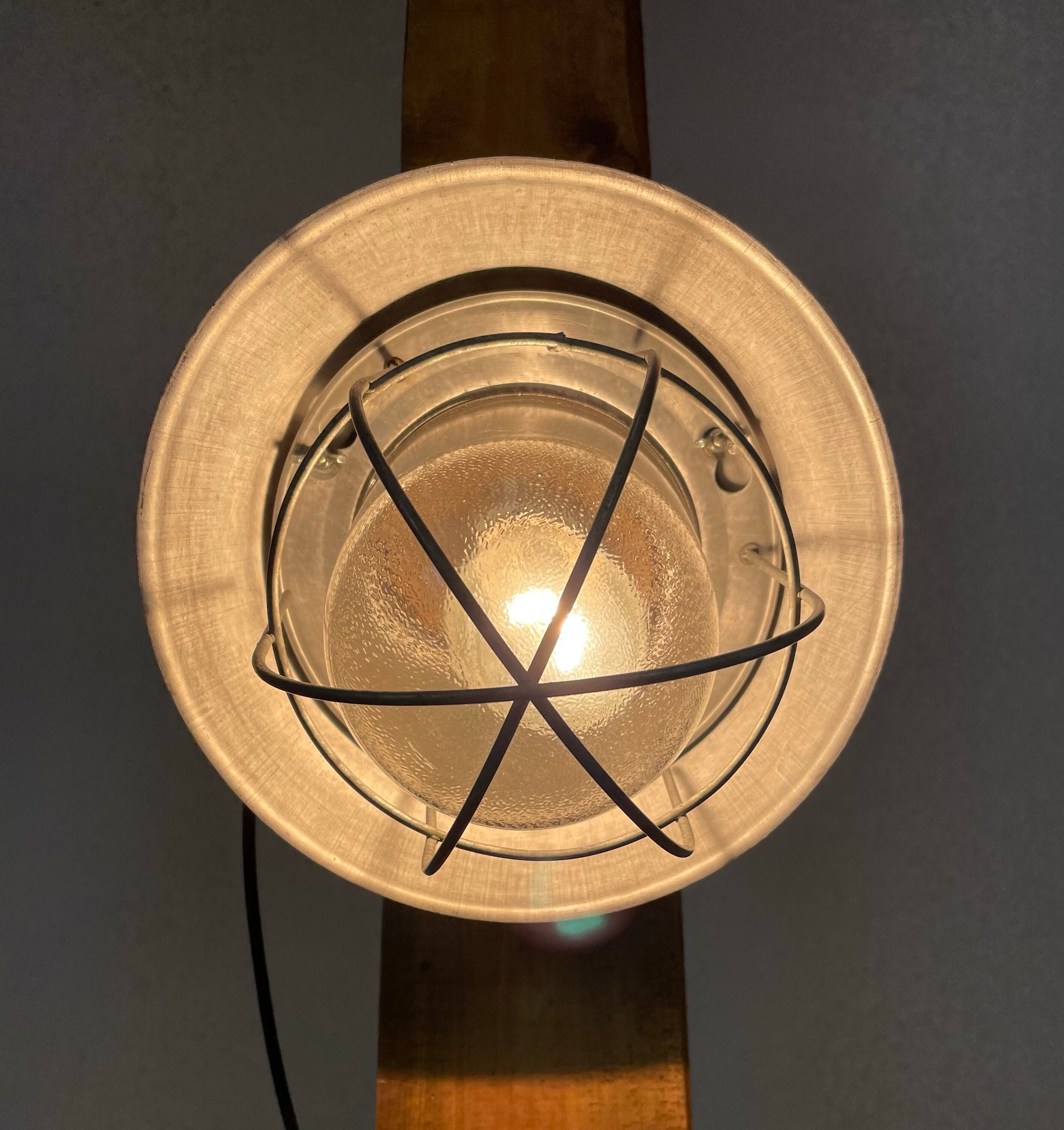 Industrial aluminum wall lamp, 1960s