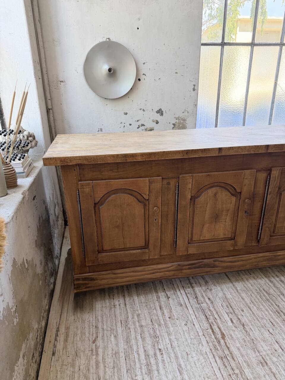 Rustic sideboard XXL 4m solid oak 1950