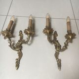 Pairs of Louis XV style wall lights