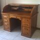 American desk with oak curtain