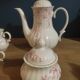 Service à café Wunsiedel Porcelaine Bavaria sucrier pot tasses rose Dp 1222109