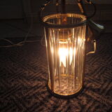tailled crystal and brass hanging
