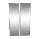 2 golden mirrors 121 x 37 cm