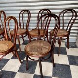 Set of 7 Thonet bistro chairs