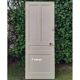 Series of 9 old communication doors, solid wood, both solid and glazed.