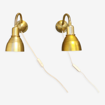 Wall lights, made of brass and metal, from Danish El-light, 90