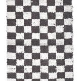 Tapis de couloir à carreaux fait main 2x10 69x308Cm SK241431