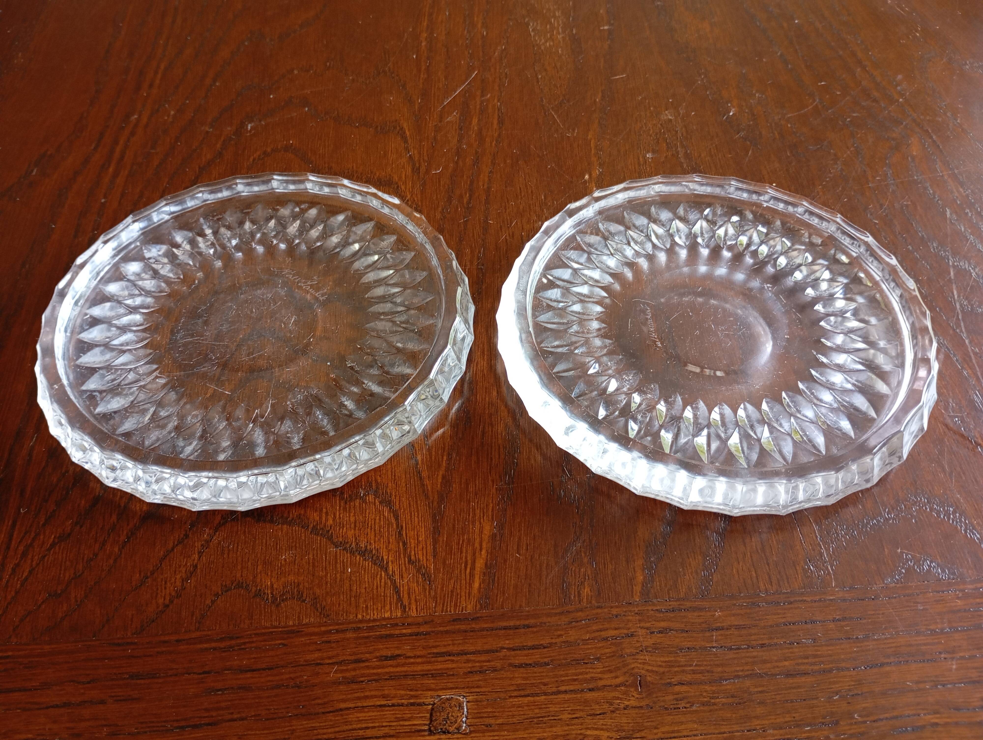 Crystal coaster Val Saint Lambert