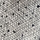 Black and White oval formica table 1960s