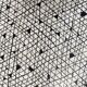 Black and White oval formica table 1960s