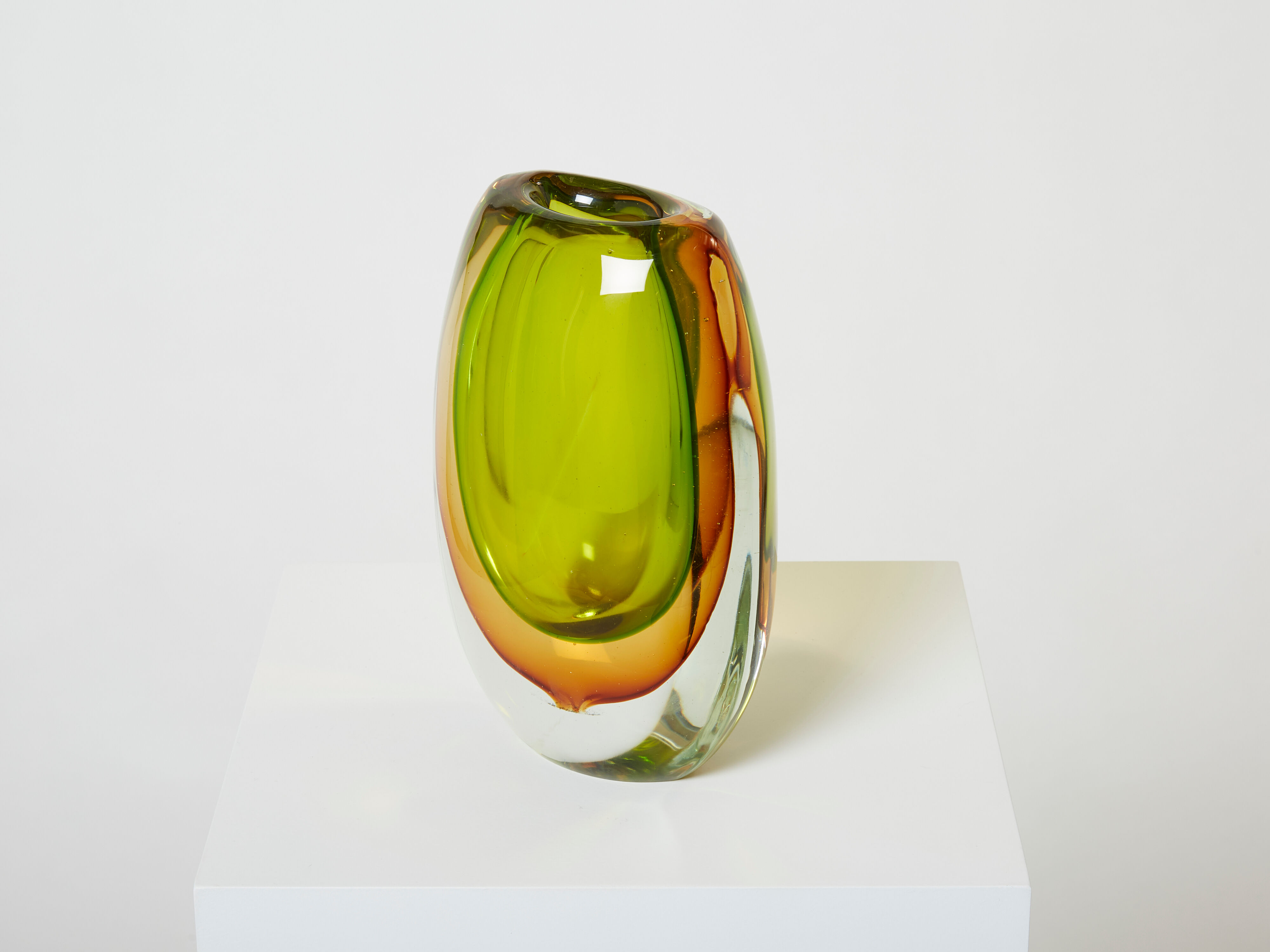 Sommerso vase by Flavio Poli for Seguso around 1960