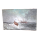 Marine painting in oil on canvas by Paul SEIGNON, late 19th century.