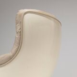 MICHEL CADESTIN KARATE LEATHER ARMCHAIR, 1970s